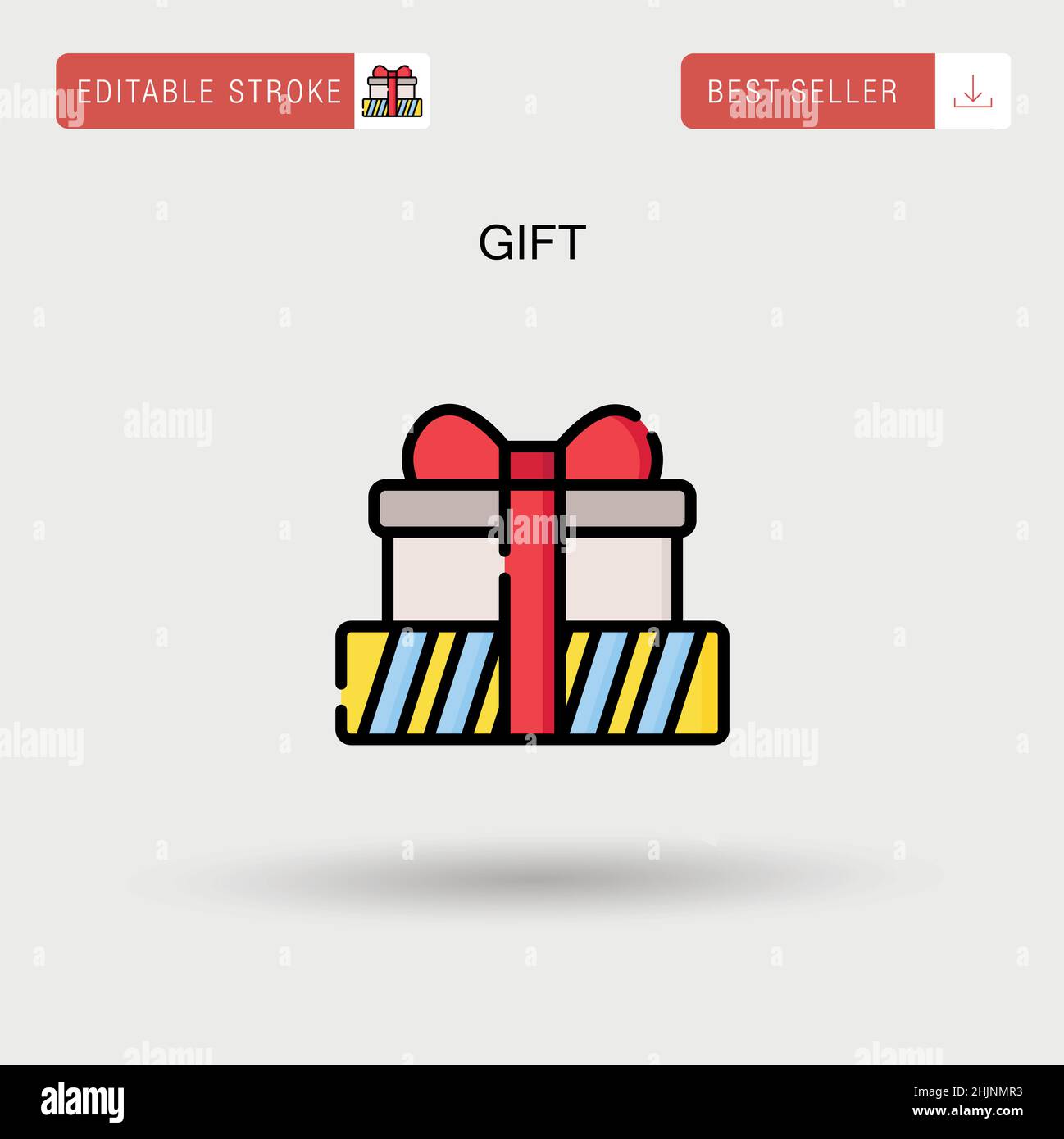 Gift Simple vector icon Stock Vector Image & Art - Alamy