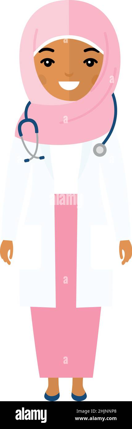 Vector Illustration of a Doctor with stethoscope Stock Vector Image ...