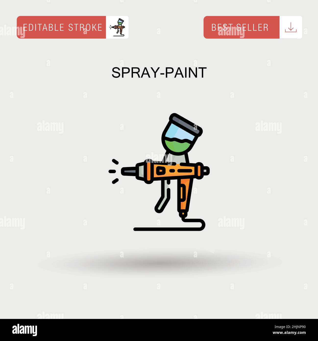 Spray-paint Simple vector icon Stock Vector Image & Art - Alamy