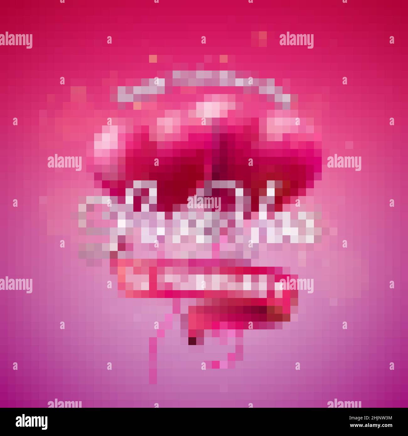 Love You. Happy Valentines Day Design with Red Balloon Heart, Ribbon ...