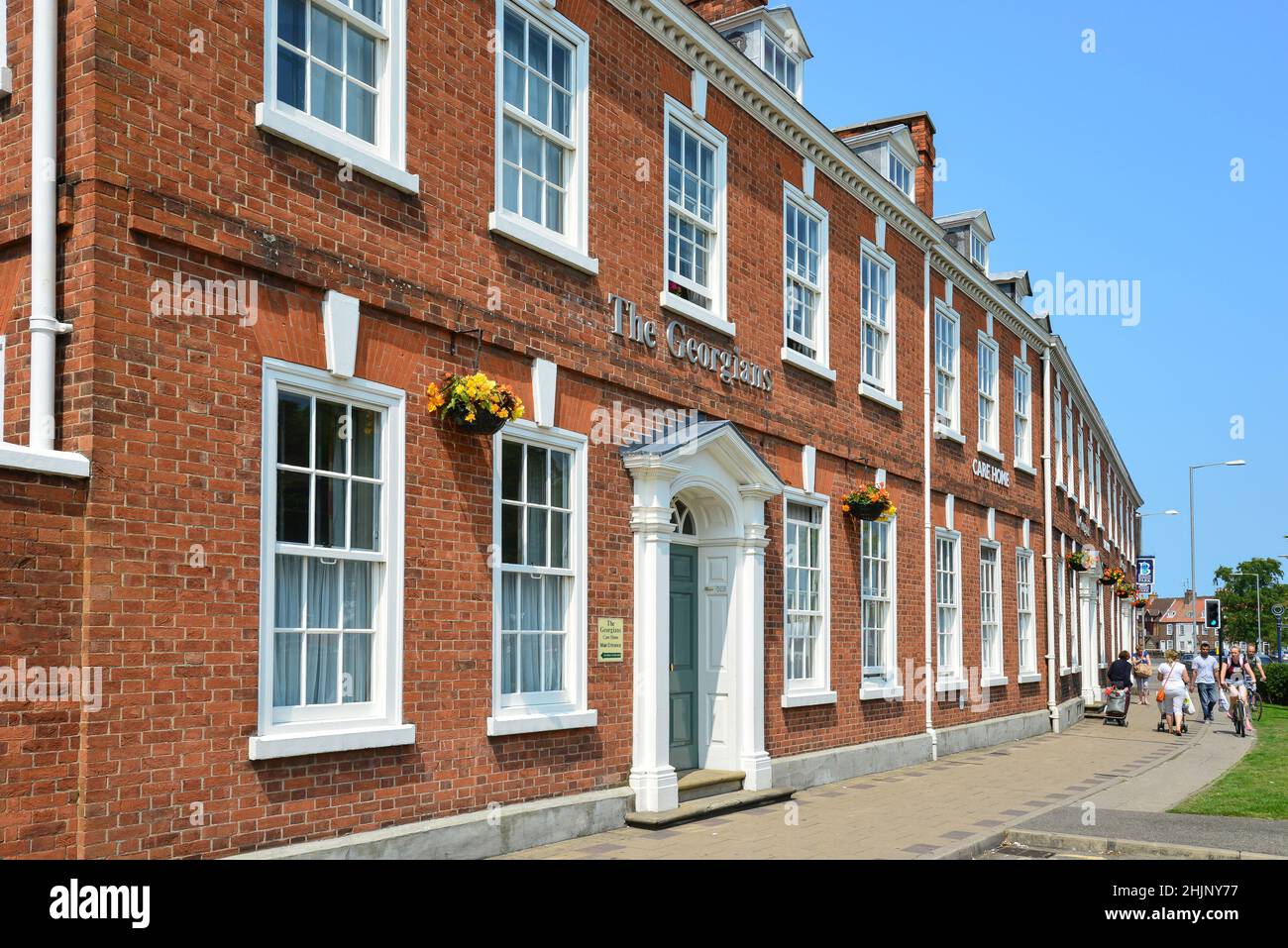 The Georgians Care Home building, Wide Bargate, Boston, Lincolnshire, England, United Kingdom Stock Photo