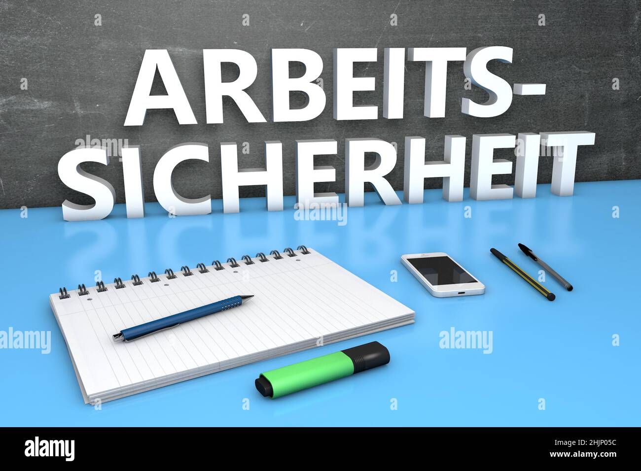 arbeitssicherheit-german-word-for-job-safety-text-concept-with