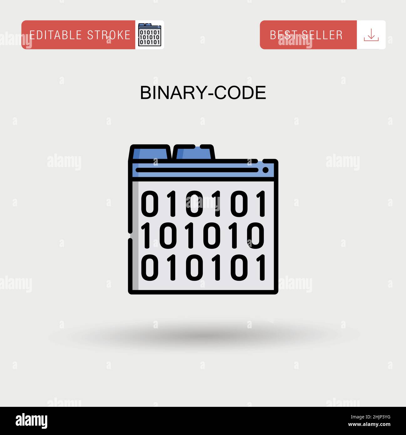 Binary-code Simple vector icon Stock Vector Image & Art - Alamy