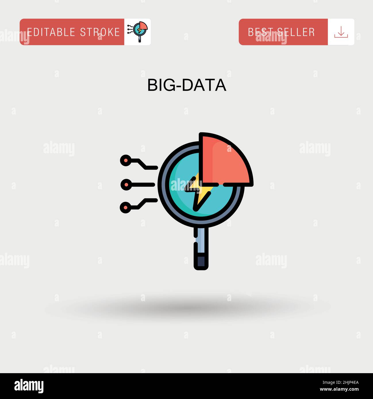 Big data icon Stock Vector Images - Alamy