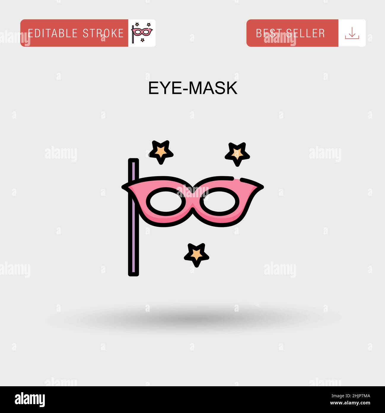 Eye-mask Simple vector icon Stock Vector Image & Art - Alamy