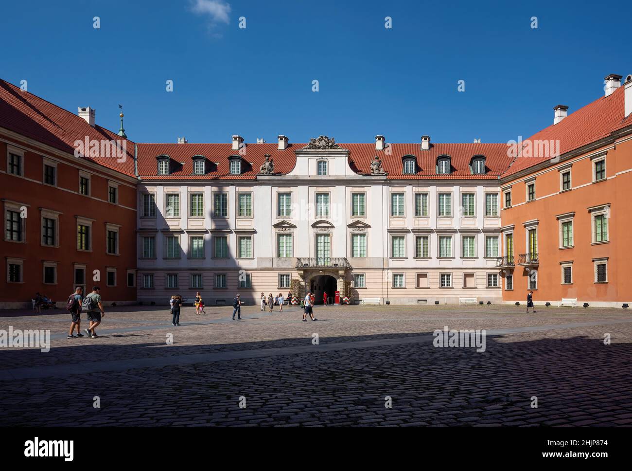Royal Castle Courtyard - Warsaw, Poland Stock Photo