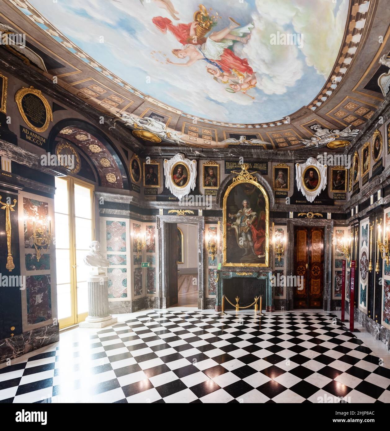 Marble Room at Warsaw Royal Castle - Warsaw, Poland Stock Photo - Alamy