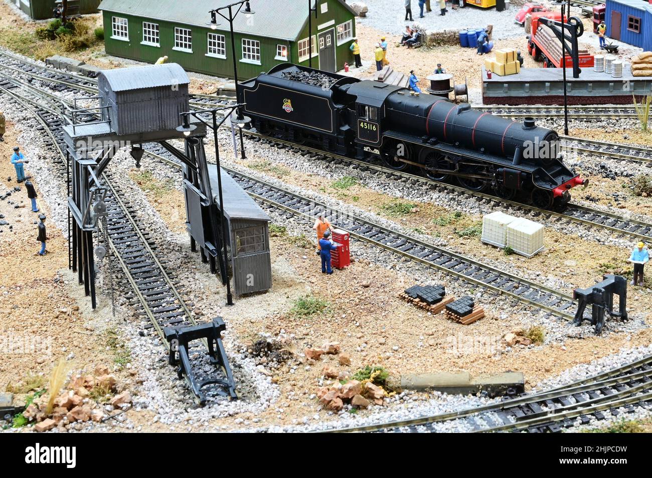A model of 45116 a Stanier Black 5 locomotive Stock Photo - Alamy