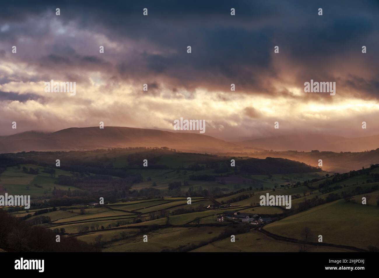 Brecon Beacons landscape Stock Photo