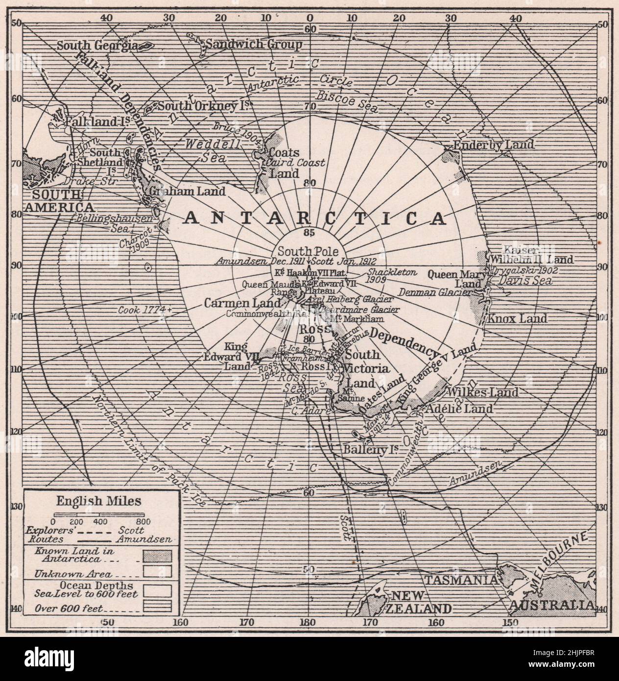 Antarctic expedition map hi-res stock photography and images - Alamy