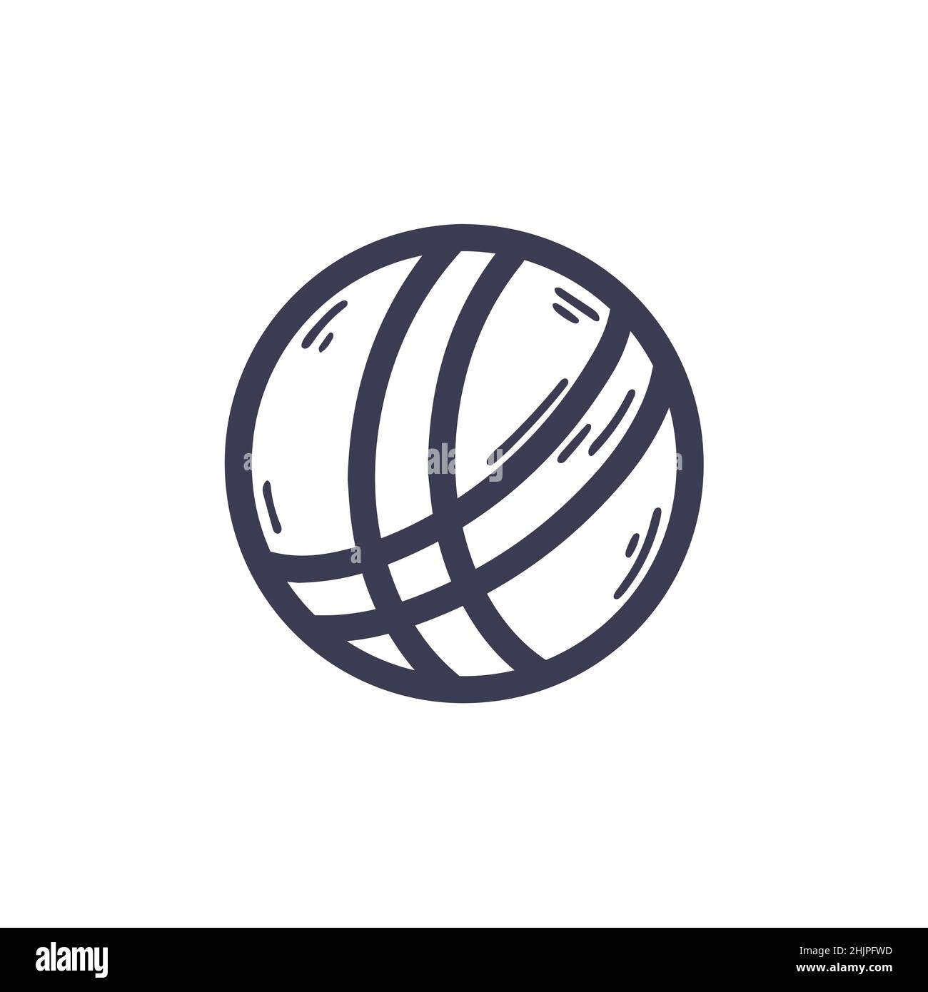 Ball for game doodle style Stock Vector Image & Art Alamy