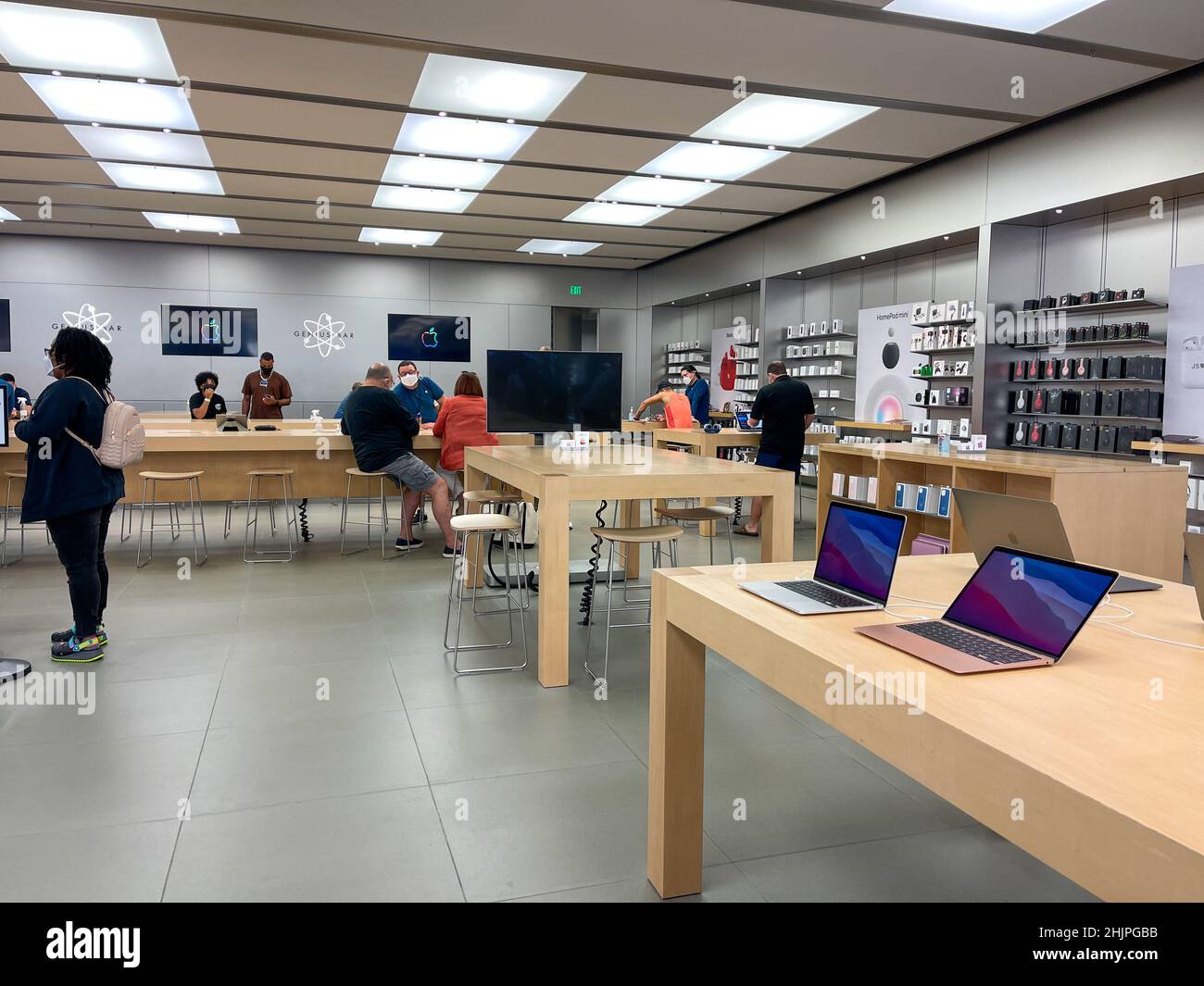 Orlando, FL USA - October 19, 2021: The interior of an Apple Store in  Orlando, Florida Stock Photo - Alamy