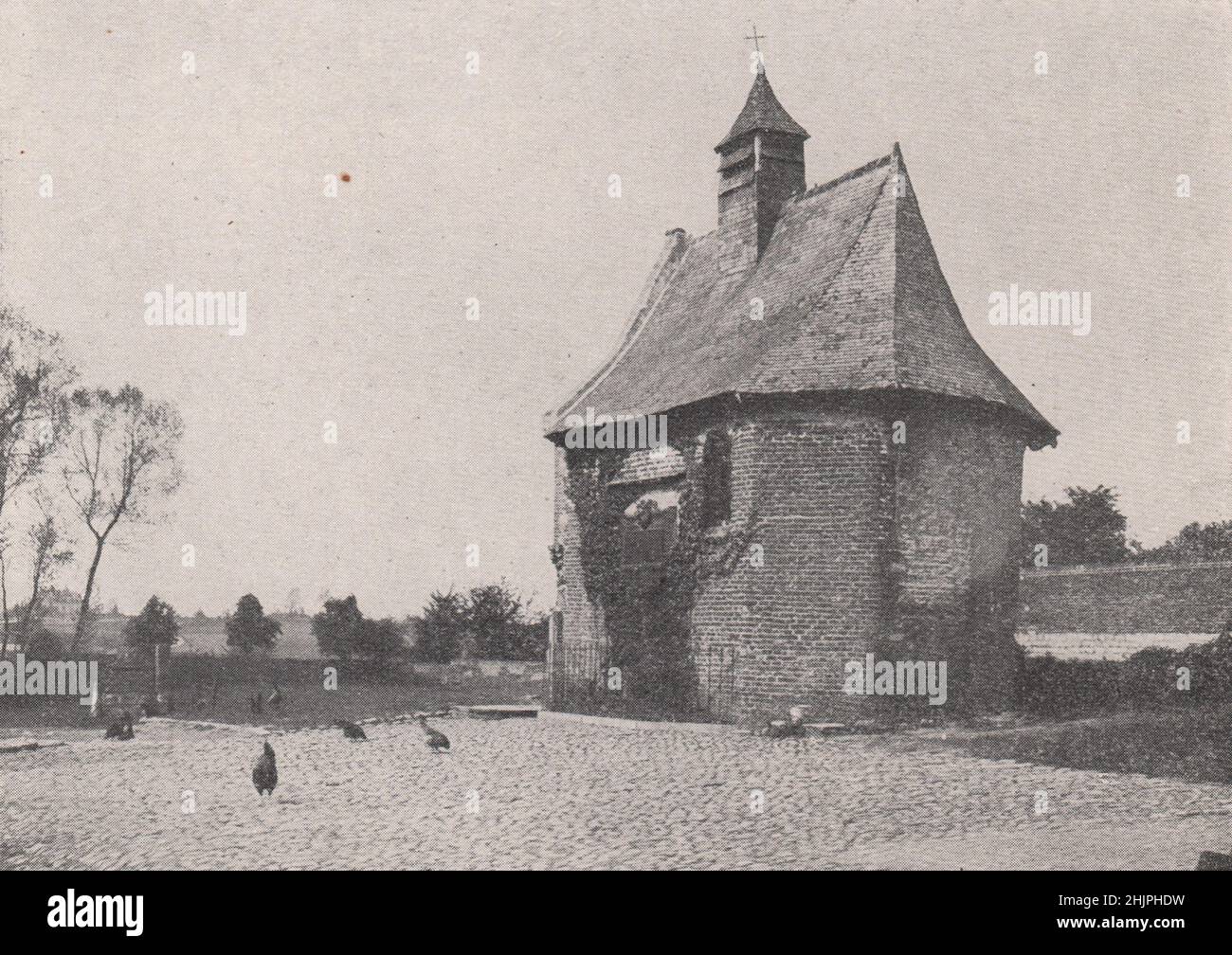 Chapel at Hougoumont with its memorial of the Defence. Belgium (1923) Stock Photo