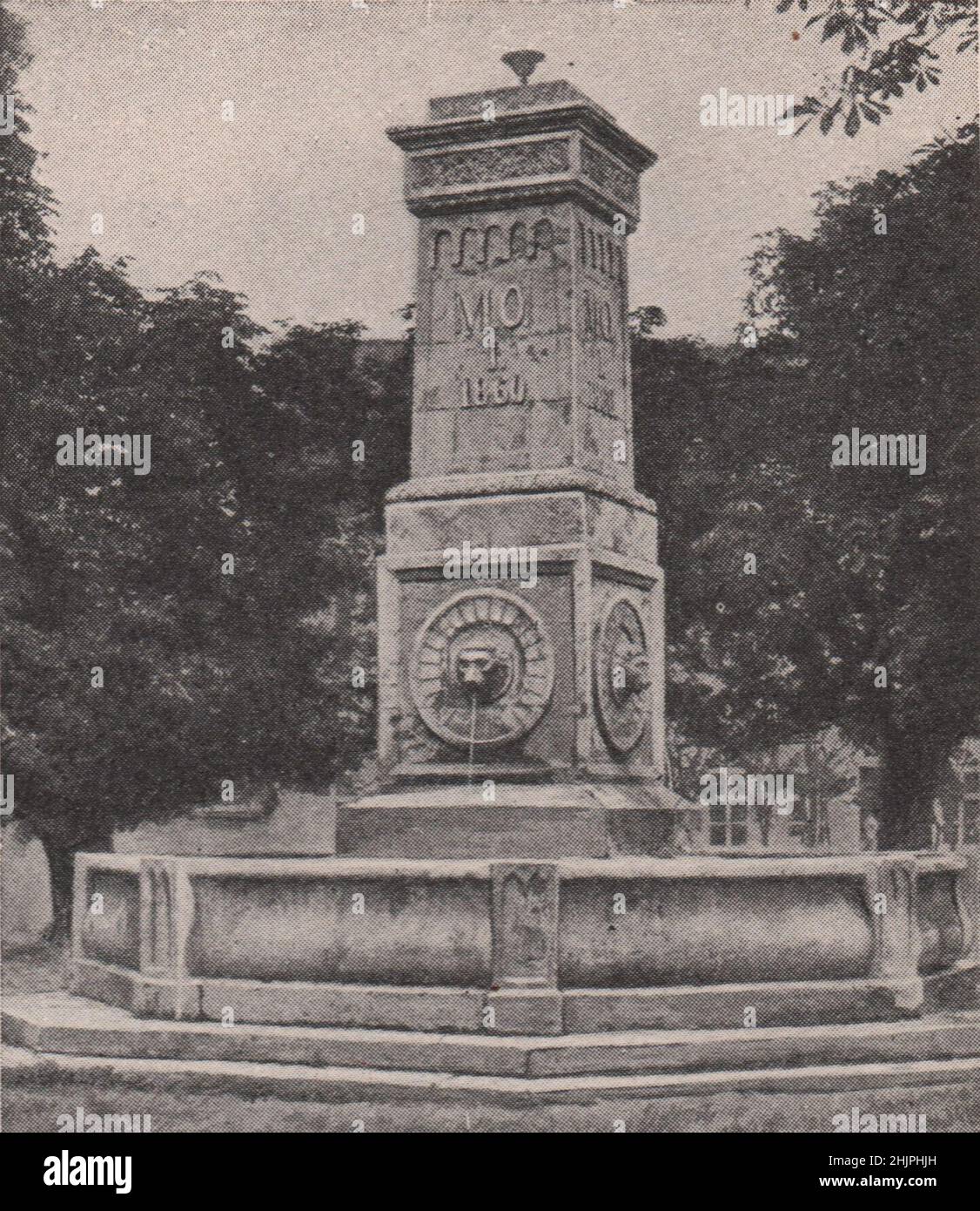 Prince Michael's well. Serbia. Belgrade (1923) Stock Photo
