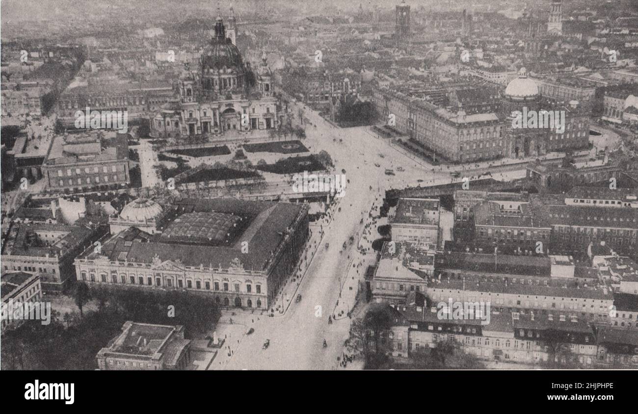 Germany's capital from the Air, showing some of the Principal buildings and Monuments. Berlin (1923) Stock Photo