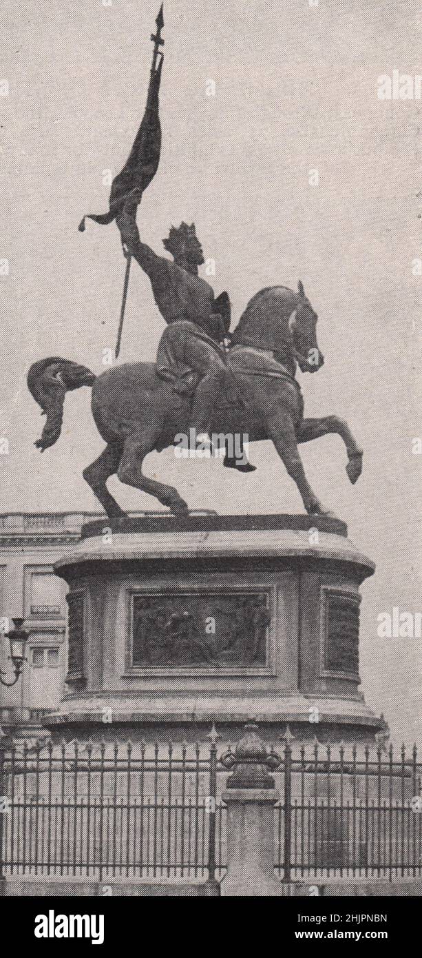 Godfrey de Bouillon. Belgium. Brussels (1923 Stock Photo Alamy