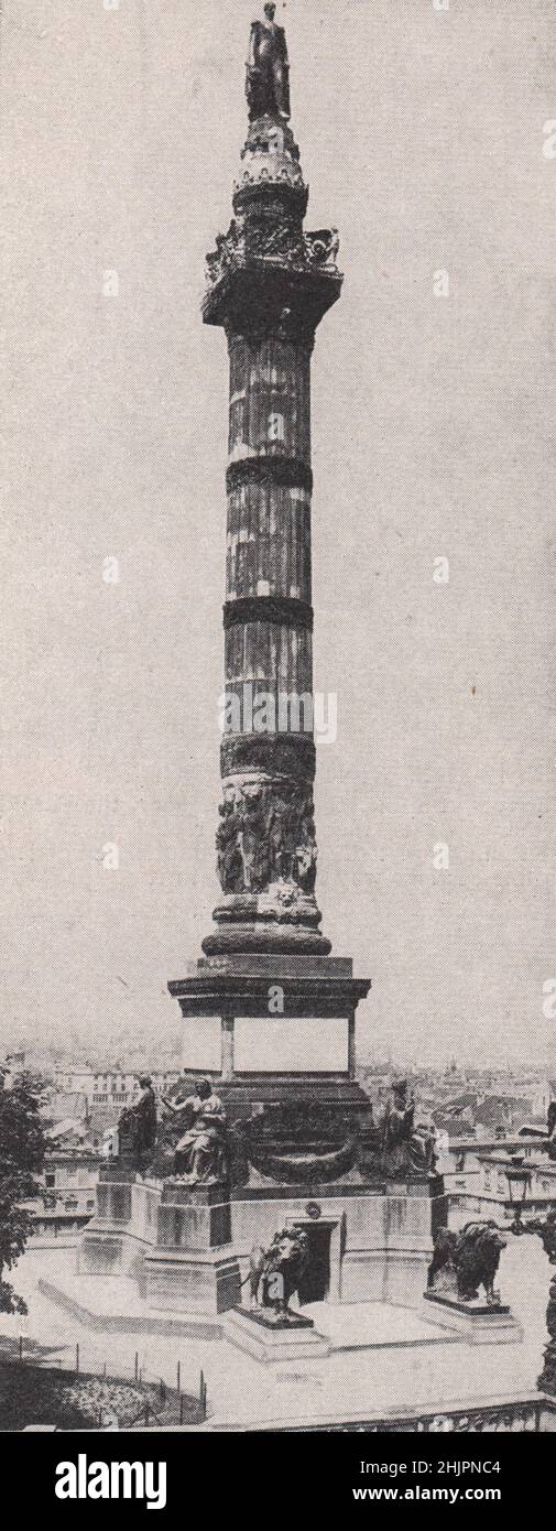 Colonne du Congres. Belgium. Brussels (1923) Stock Photo