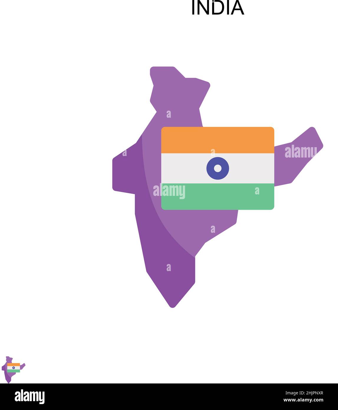 India Simple vector icon. Illustration symbol design template for web ...