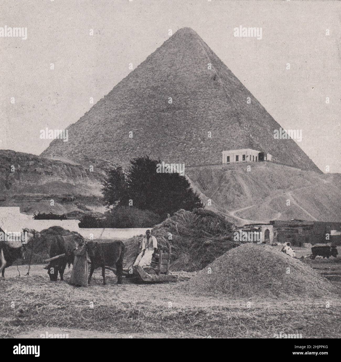Old Monument and methods of the Unchanging East. Egypt. Cairo (1923) Stock Photo