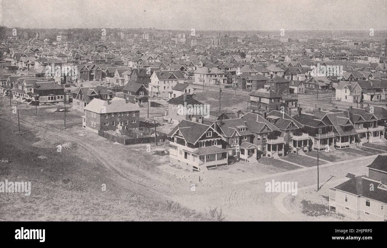 Calgary, the Ever-Growing capital of the South-West ranching country of Canada (1923) Stock Photo
