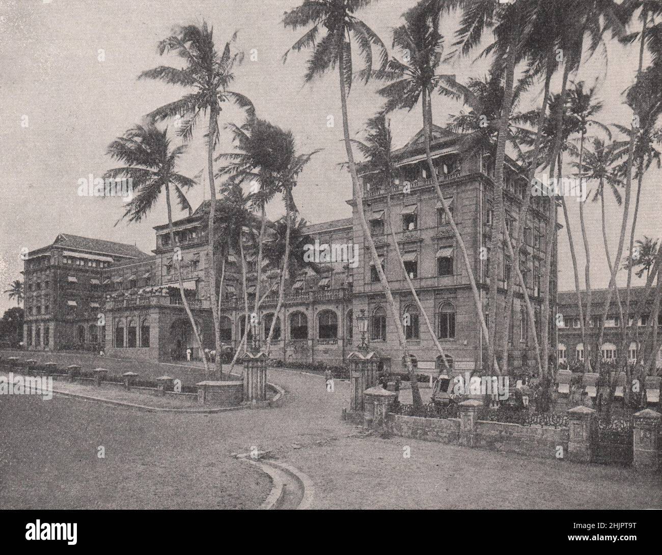 Colombo's palatial caravanserai: The Galle face hotel. Sri Lanka. Ceylon (1923) Stock Photo