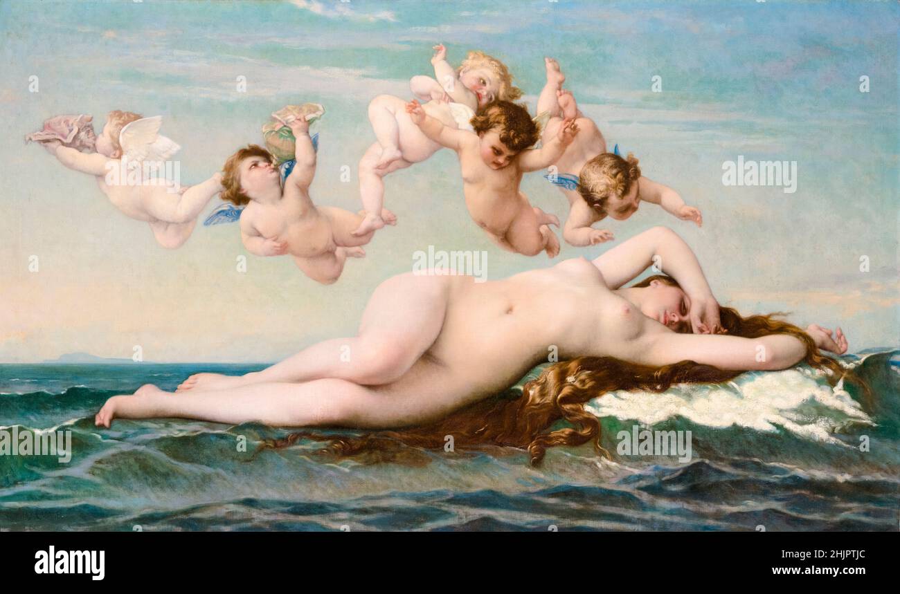 The Birth of Venus, painting by Alexandre Cabanel, 1875 Stock Photo