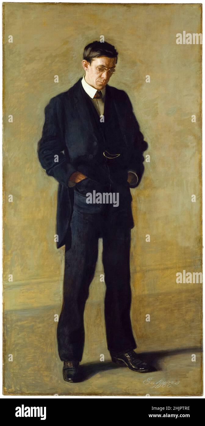 Thomas Eakins, The Thinker: Portrait of Louis N Kenton (1865–1947), painting, 1900 Stock Photo