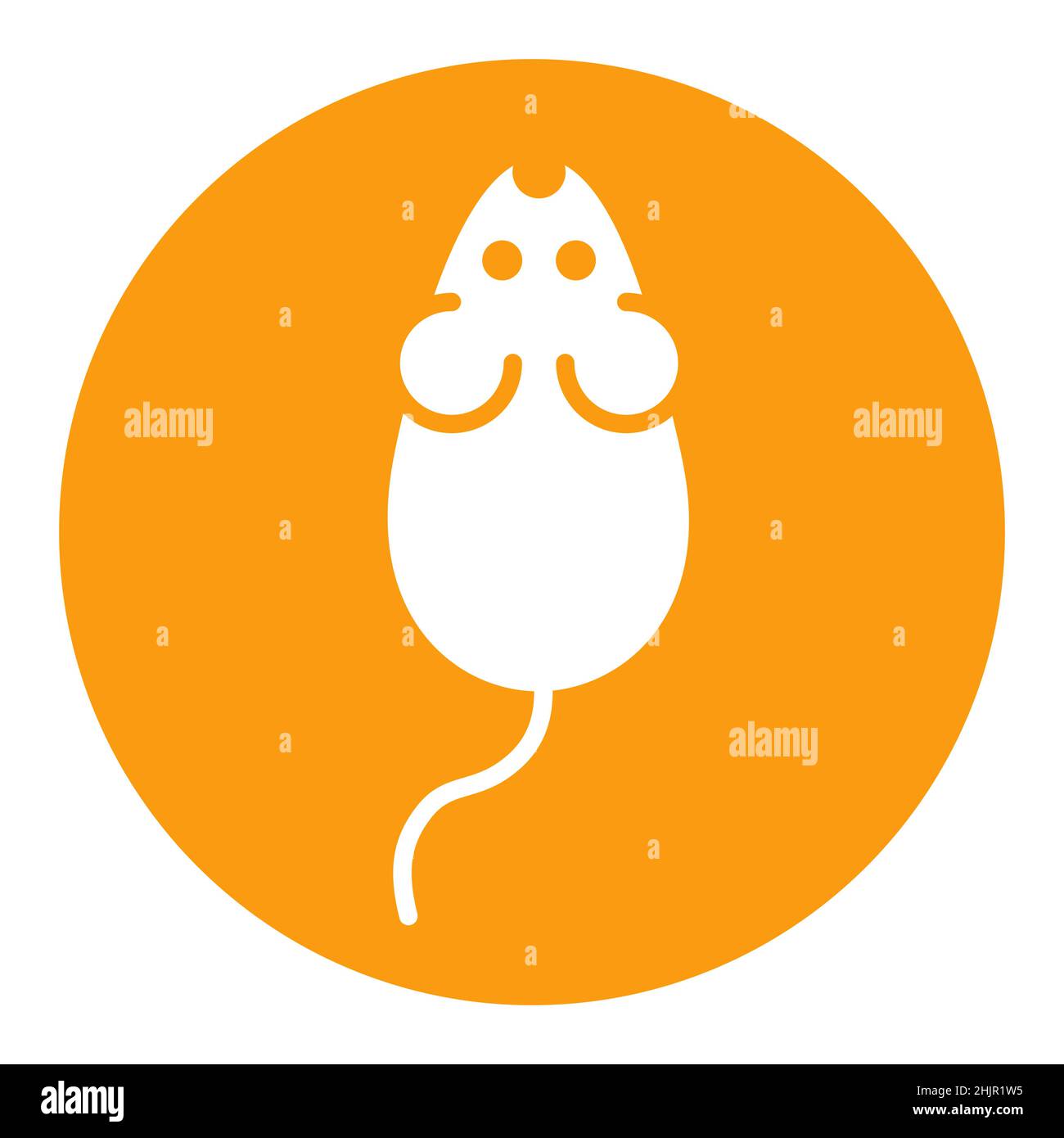 Mouse vector glyph icon. Pet animal sign. Graph symbol for pet and ...
