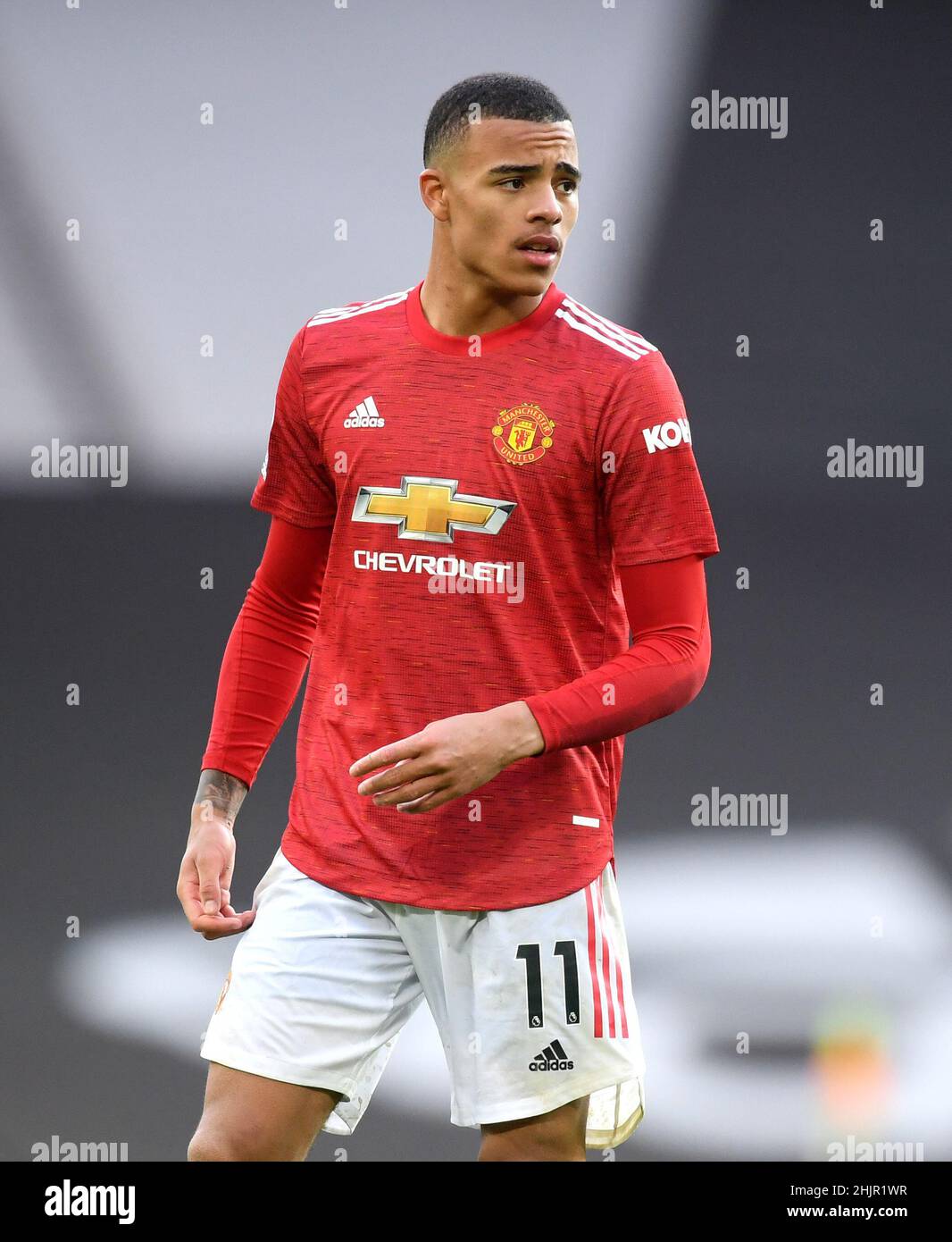 File photo dated 11-05-2021 of Manchester United's Mason Greenwood who remains in police custody after detectives were granted additional time to question the Manchester United forward following his arrest on suspicion of rape and assault. Issue date: Monday January 31, 2022. Stock Photo