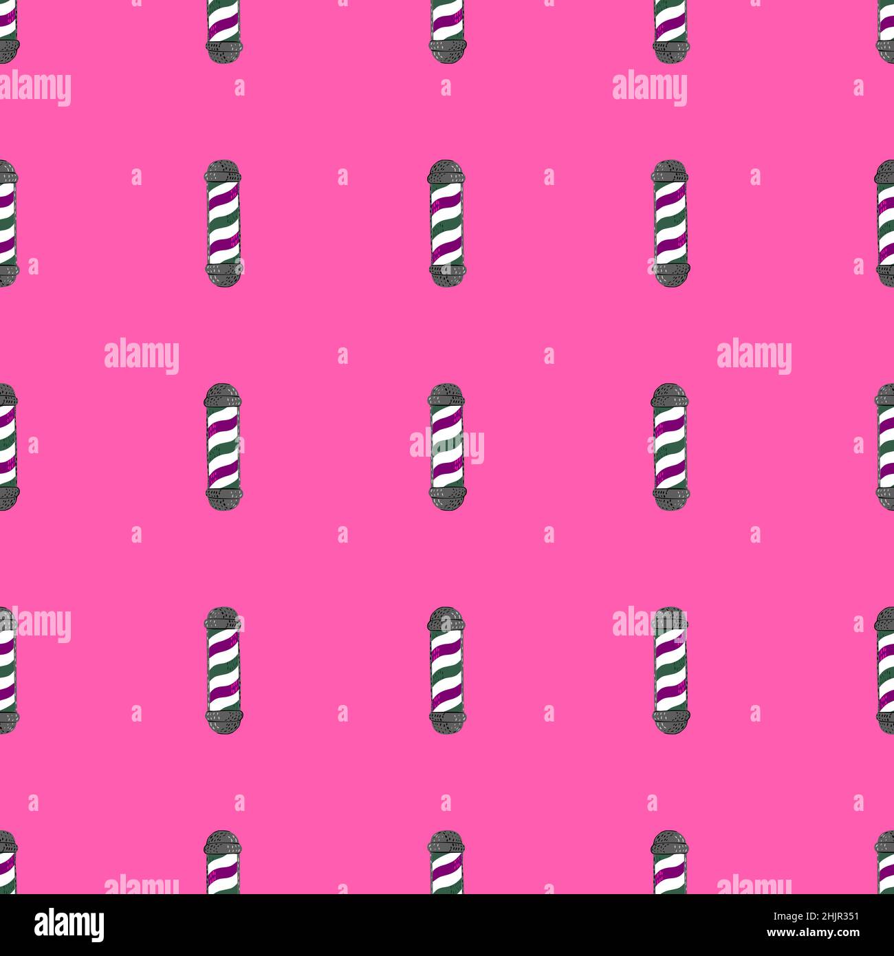 Barber's pole seamless pattern. Barbershop background. Repeated texture ...