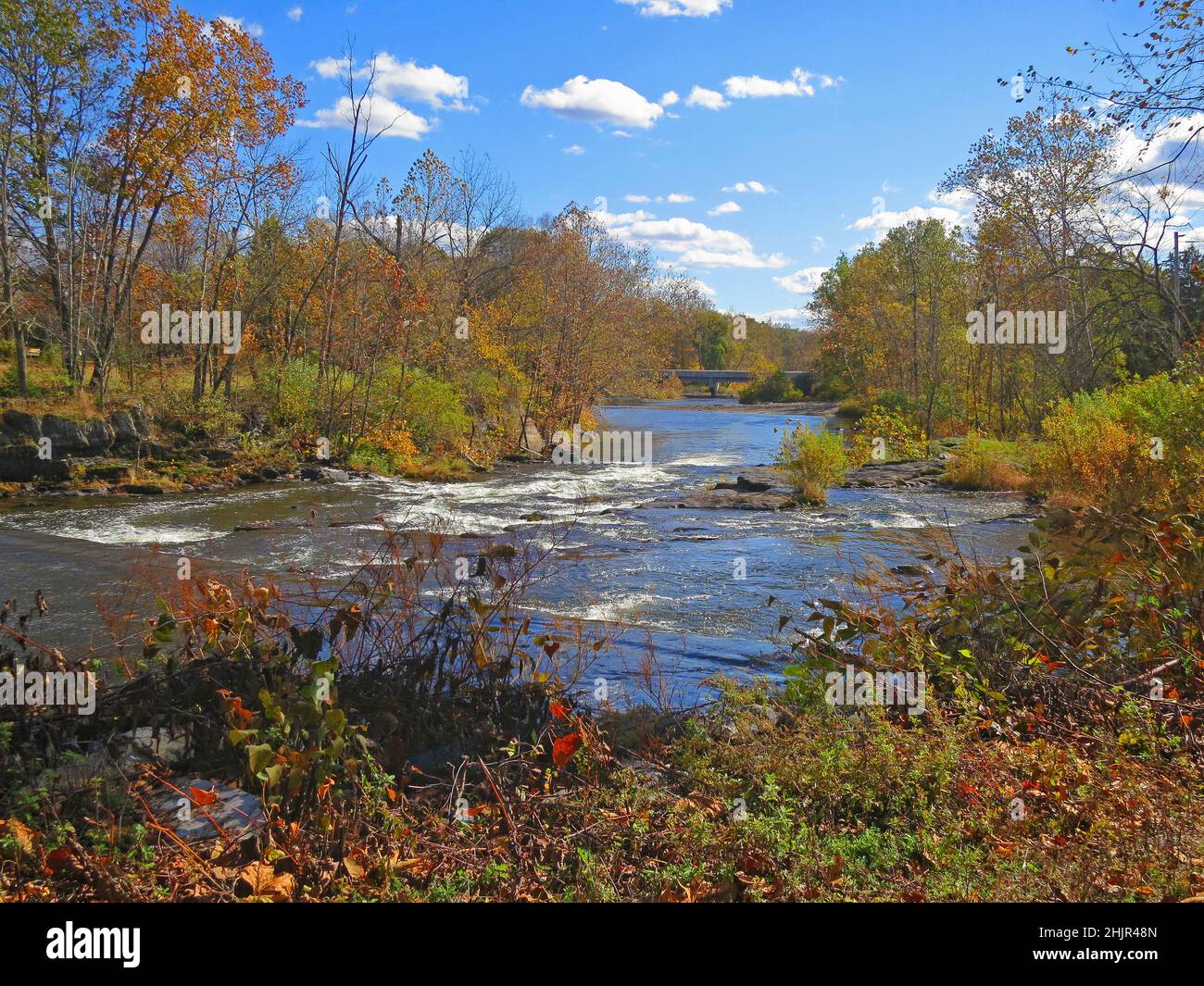 Brodhead Creek, in the fall, is a 21.9milelong tributary of the