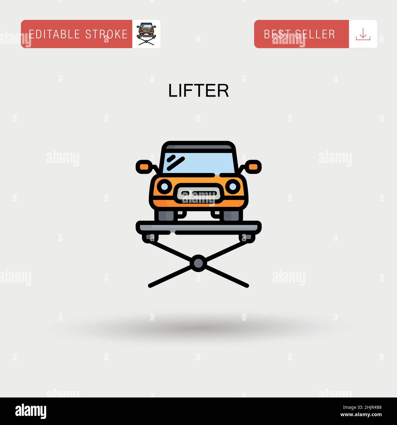 Lifter Simple vector icon Stock Vector Image & Art - Alamy