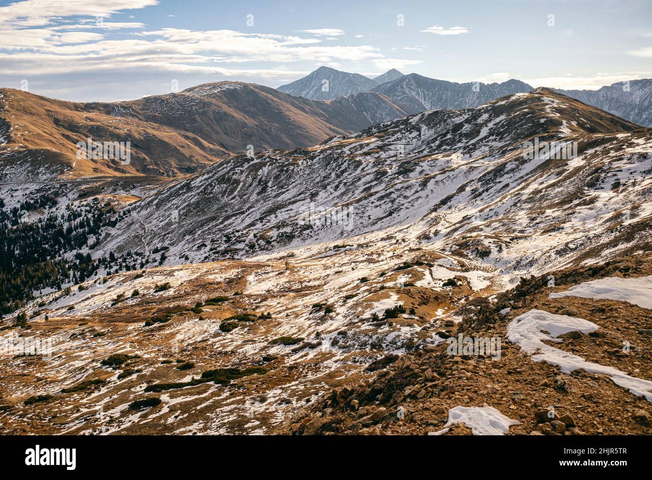 Early snow near Loveland Pass, Colorado Stock Photo Alamy