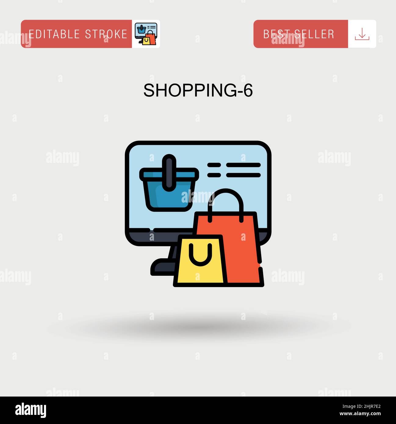 Shopping retail icon set Stock Vector Images - Alamy