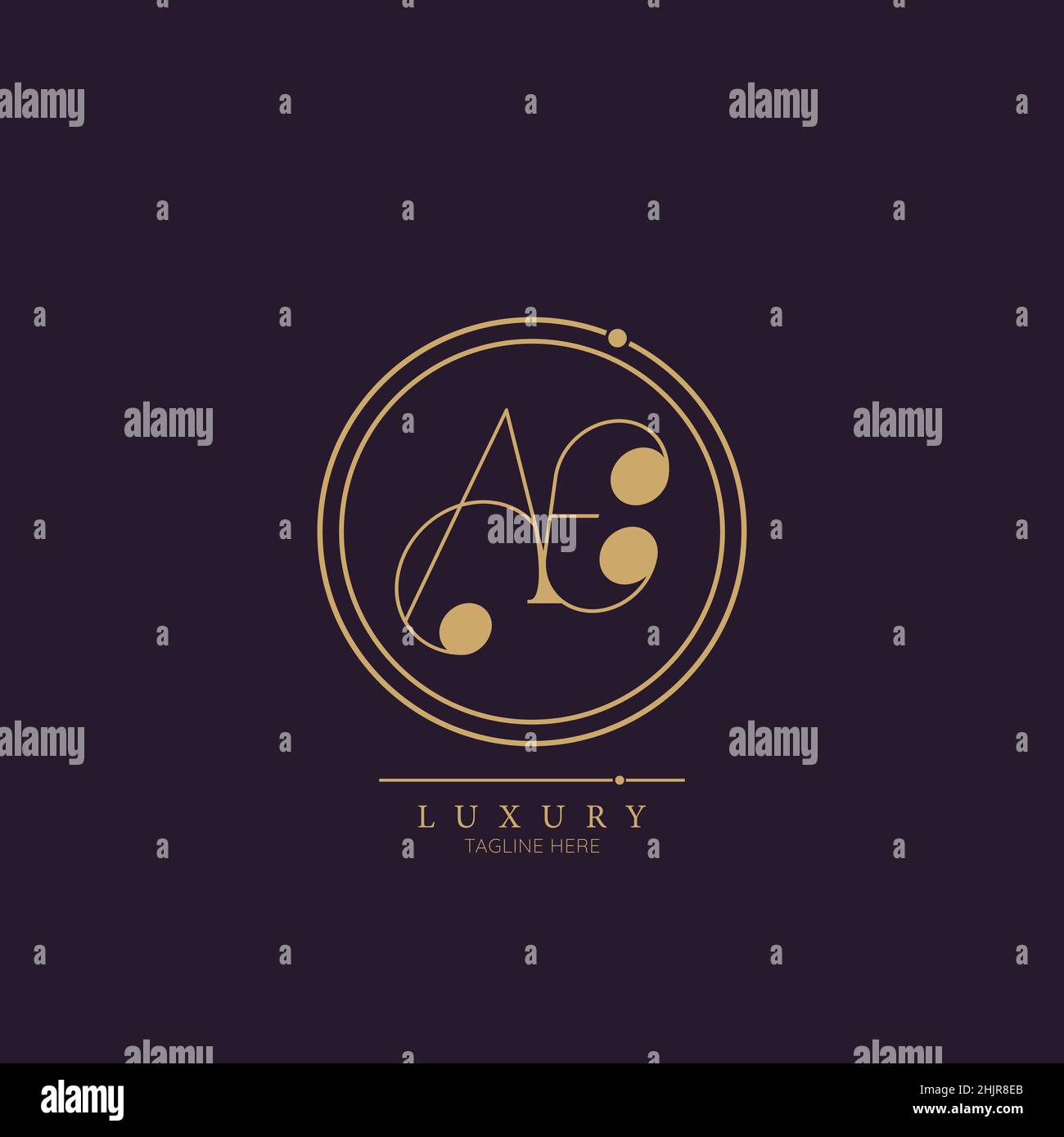 Unique modern AE Letter Business Logo Design Alphabet Icon Vector ...