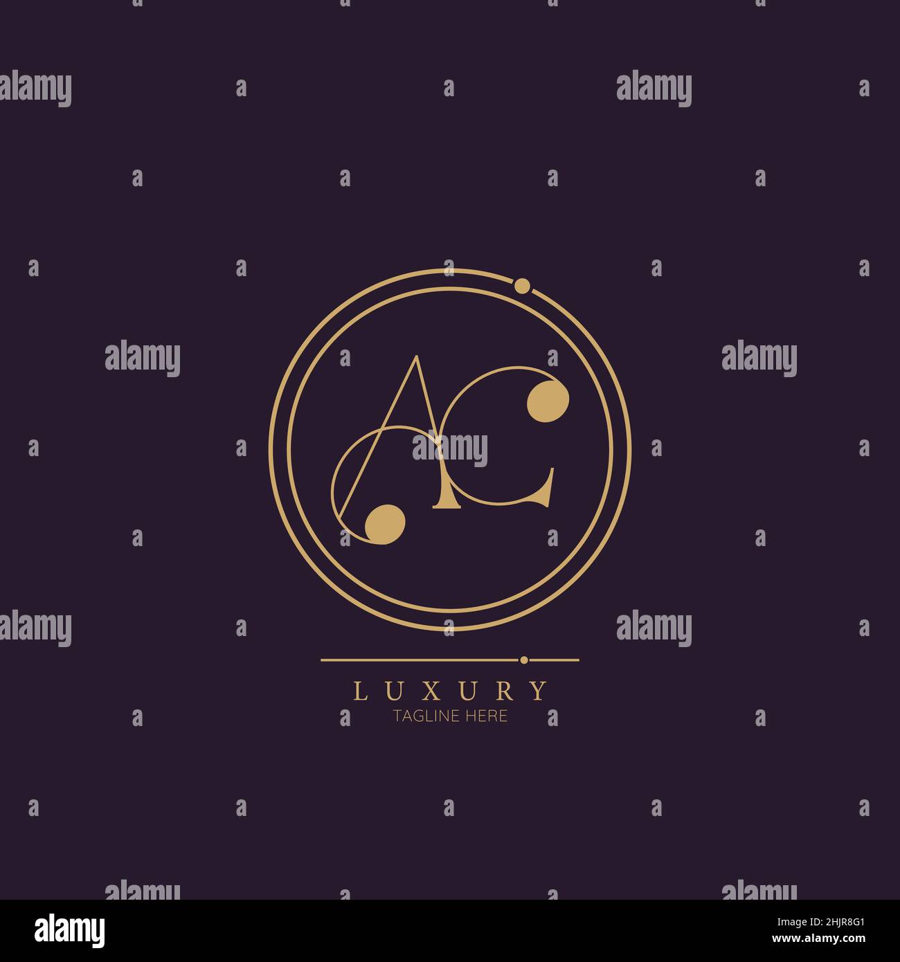 Unique modern AC Letter Business Logo Design Alphabet Icon Vector ...
