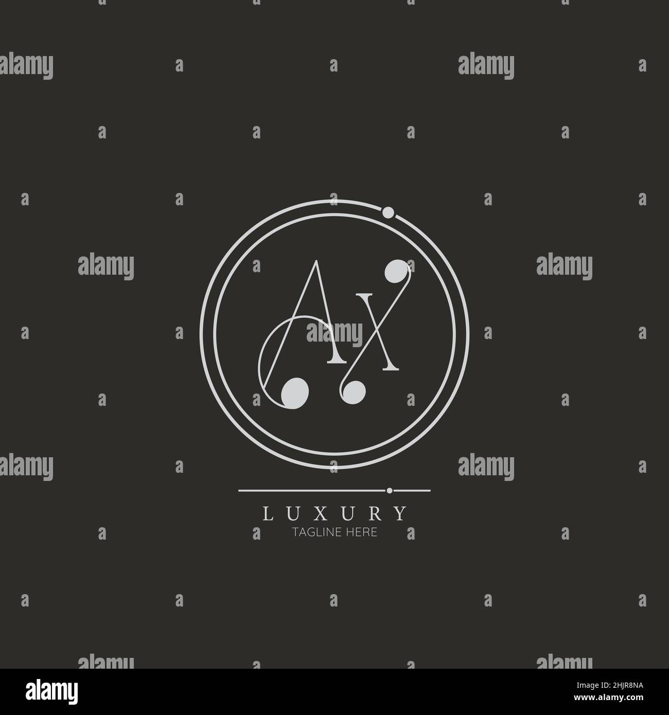 Unique modern AX Letter Business Logo Design Alphabet Icon Vector ...