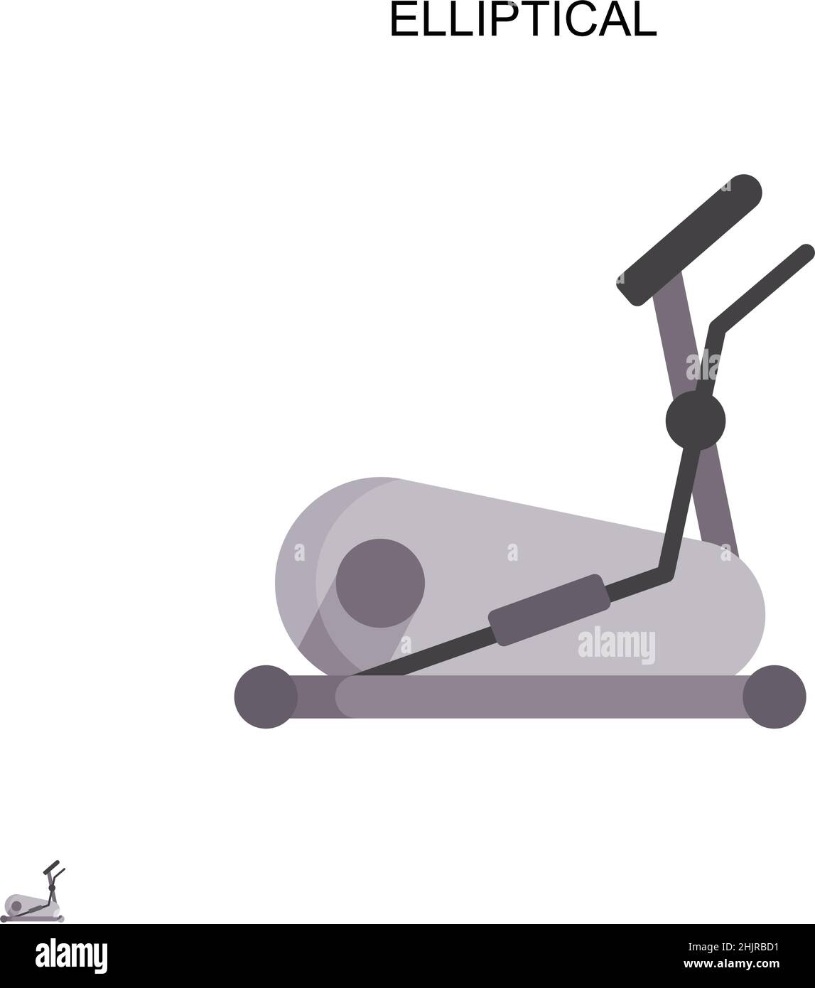 Elliptical exercise machine symbol Cut Out Stock Images Pictures Alamy
