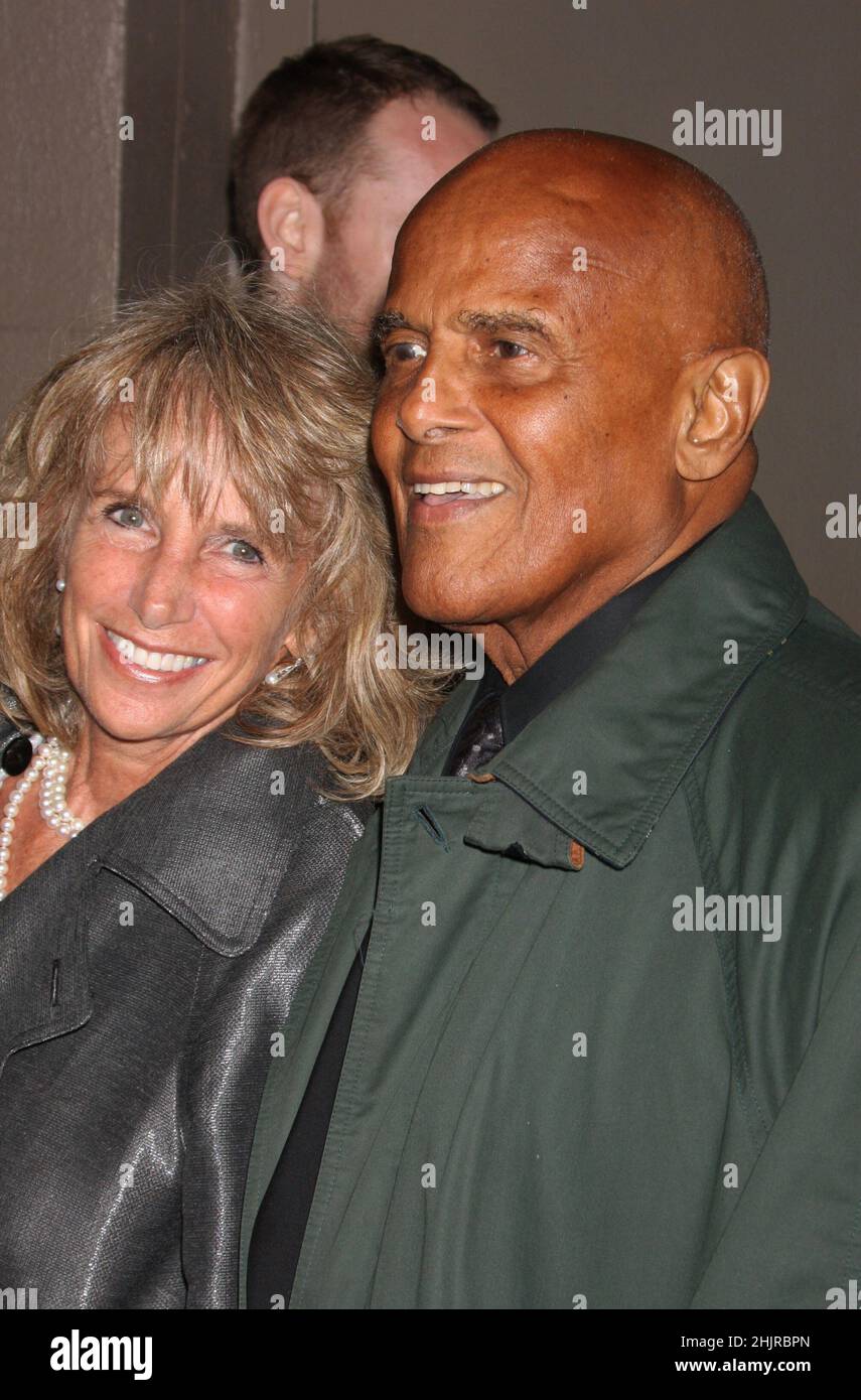 Harry Belafonte and wife Pamela Frank attend the opening night performance of the new Broadway Harry Belafonte and wife Pamela Frank attend the opening night performance of the new Broadway