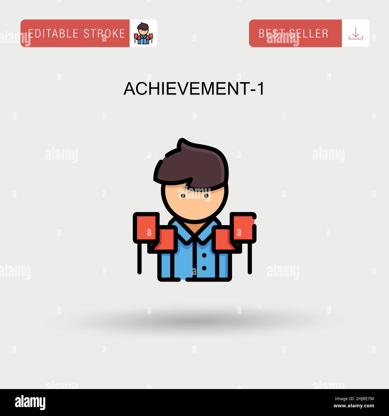 Achievement-1 Simple vector icon Stock Vector Image & Art - Alamy