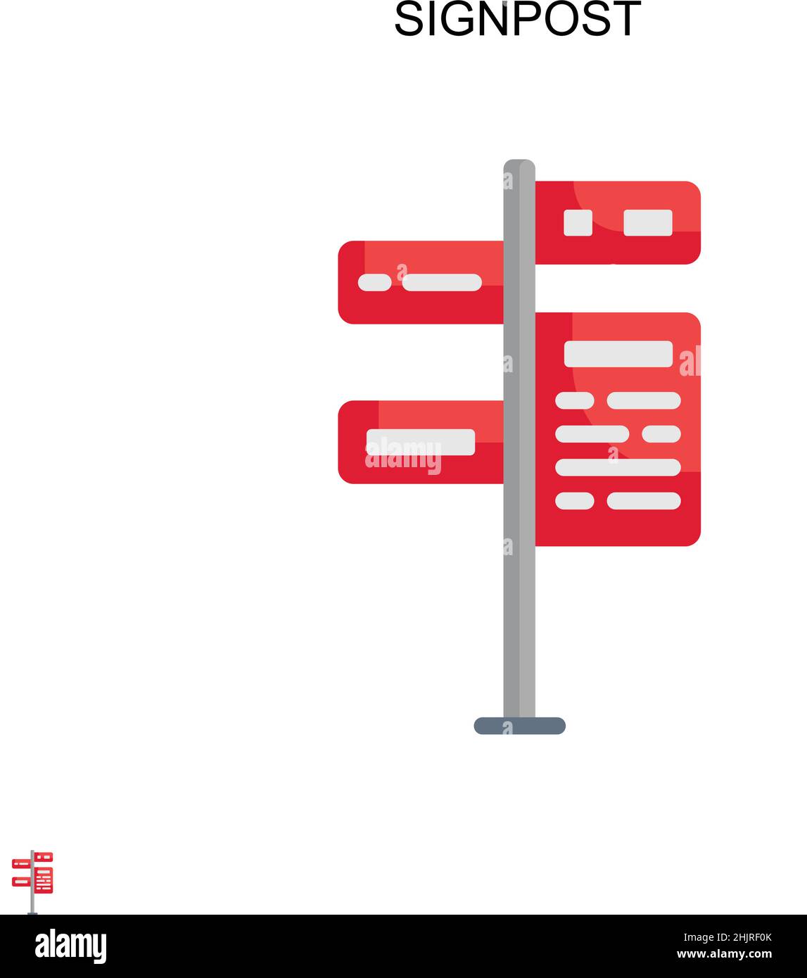 Lost road sign Stock Vector Images - Alamy