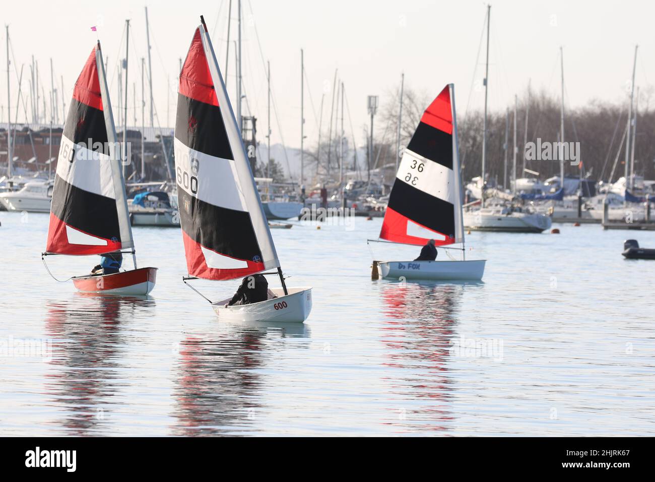 Learning To Sail Stock Photo Alamy