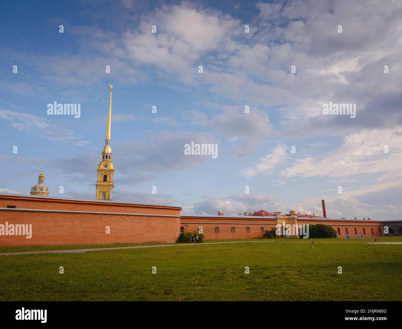 Peter-Pavel's Fortress is oldest architectural monument in St. Petersburg. Located on Hare Island, in St. Petersburg, the historical core of city. Stock Photo