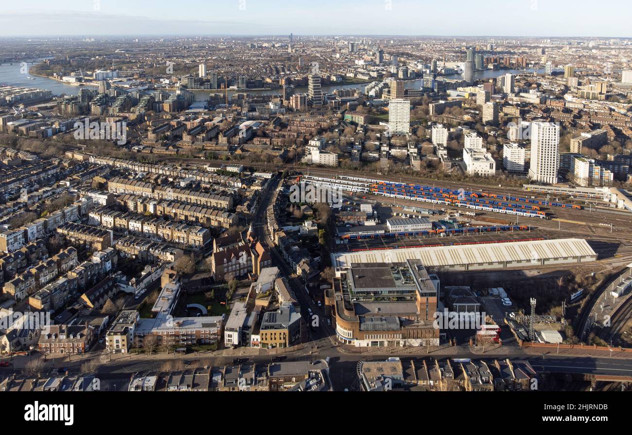 Clapham Junction, the Winstanley Estate and Cotton Row, Wandsworth