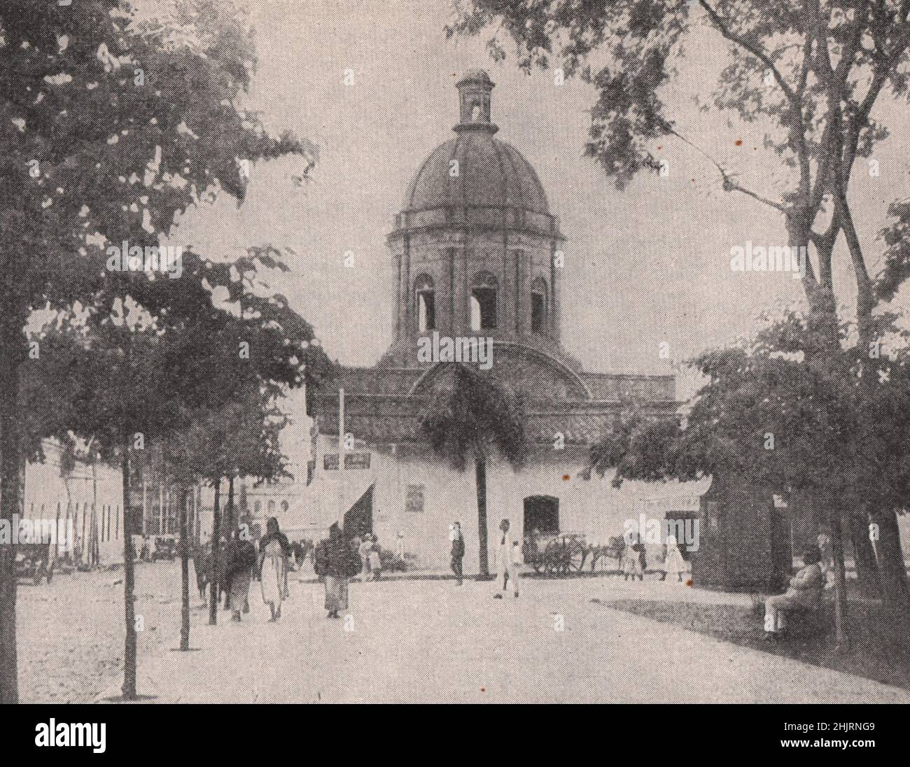 Tomb of Lopez, erstwhile dictator of Paraguay, at Asuncion (1923) Stock Photo
