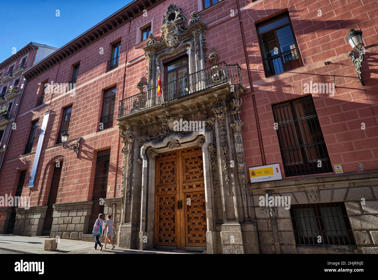 The Spanish National Film Archive headquarters, Filmoteca Española, located at the Marquises of Perales Palace in the district of Lavapies. Madrid. Stock Photo