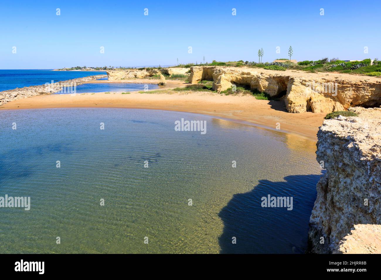 Punta Cirica o Cozzo Ciriga Beach, Sicily, Italy Stock Photo