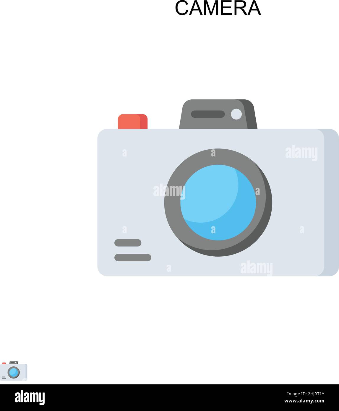 Camera Simple vector icon. Illustration symbol design template for web ...