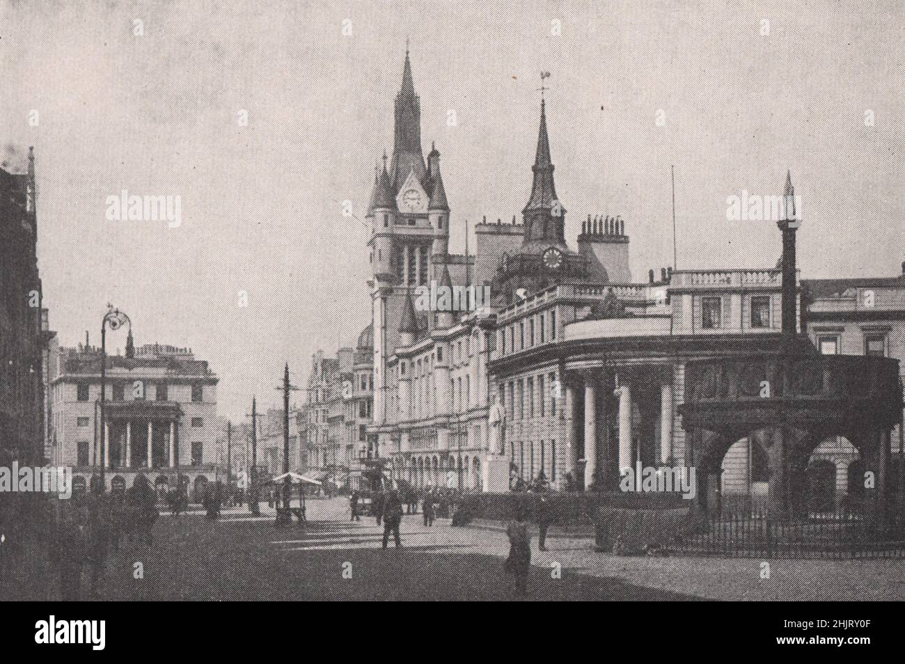 In Castle Street, Aberdeen Scotland's fourth largest city (1923) Stock Photo