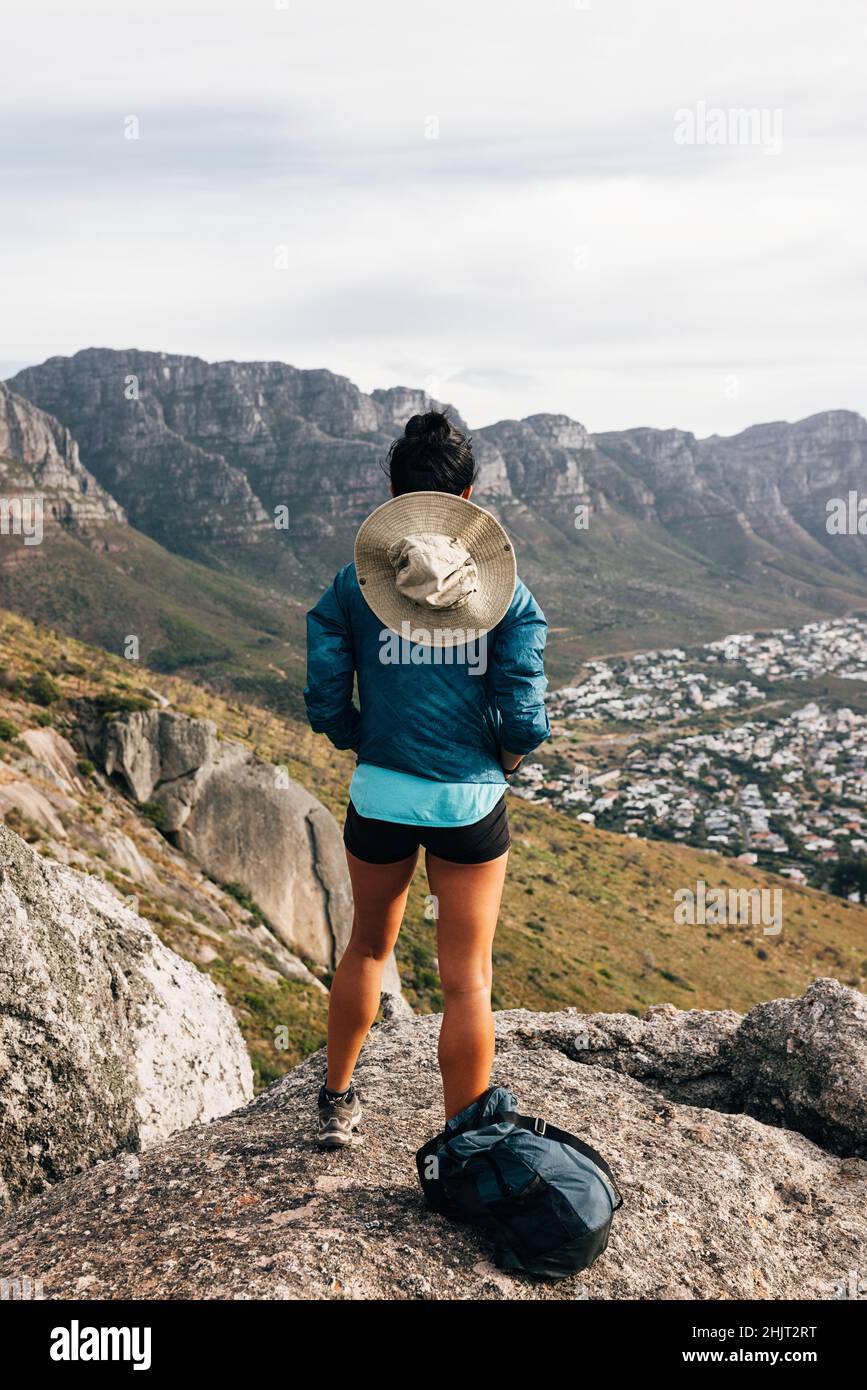 Standing on a mountain top hi-res stock photography and images - Alamy